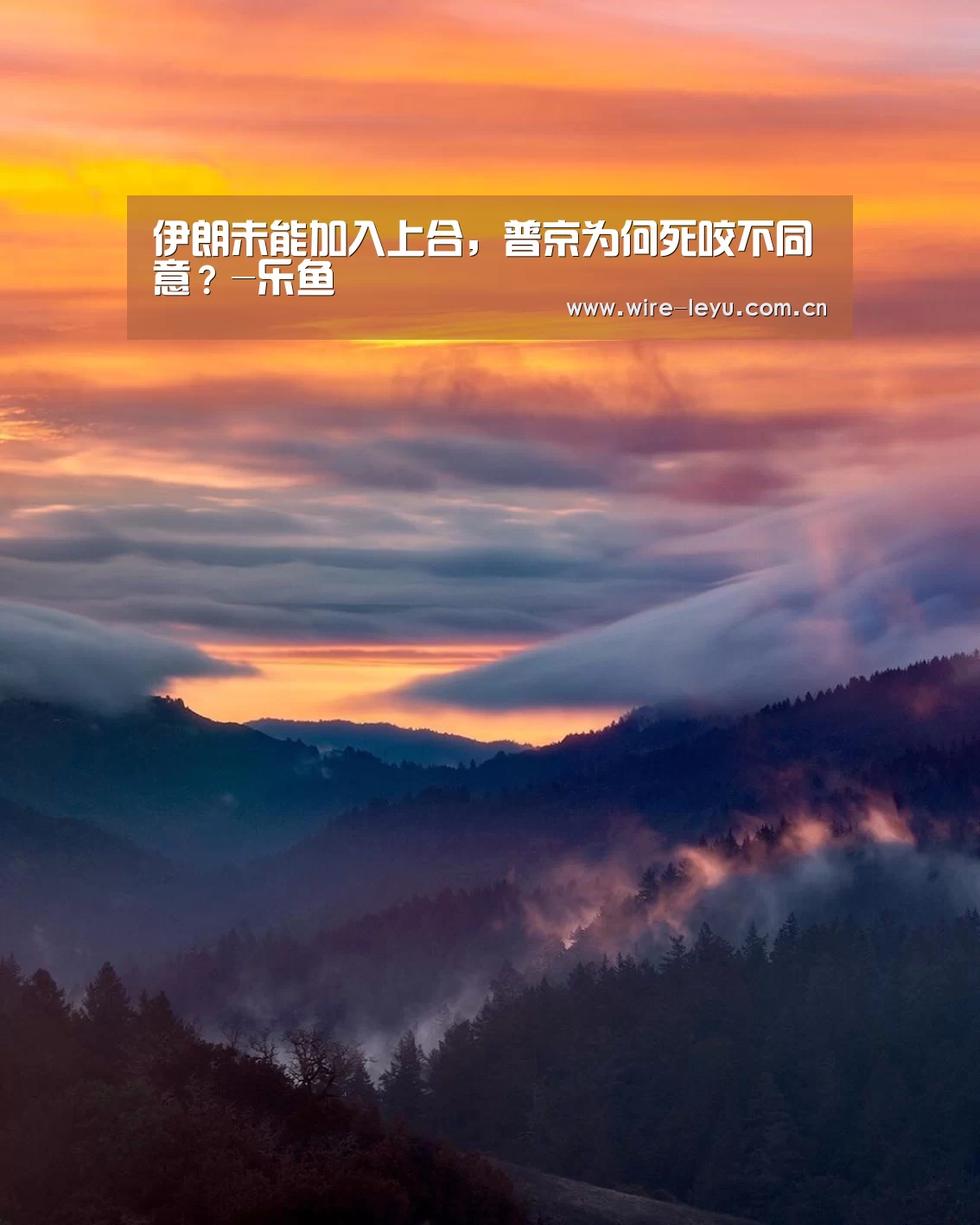 伊朗未能加入上合,普京为何死咬不同意?-乐鱼(图3) 乐鱼